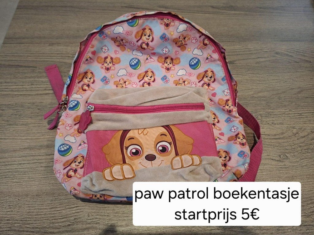 boekentasje, Ophalen, Zo goed als nieuw
