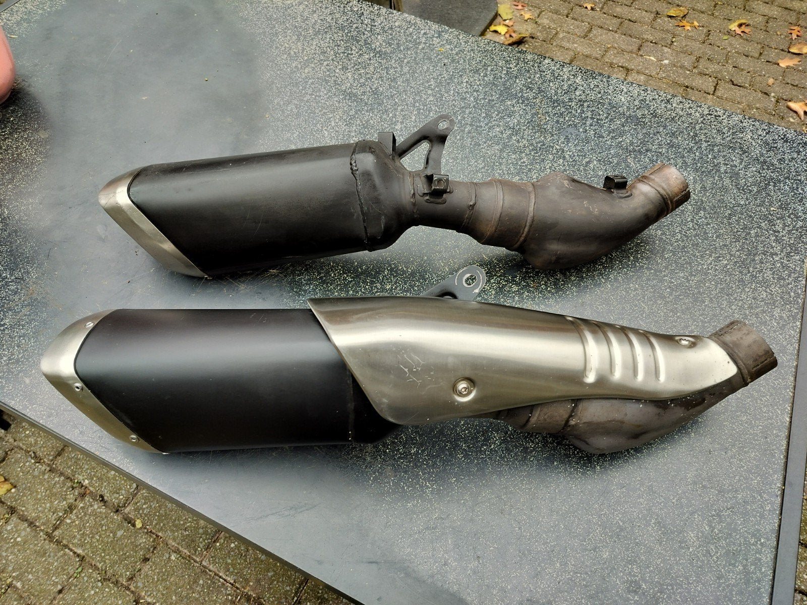 2 uitlaten Aprilia rsv4, Motoren, Particulier