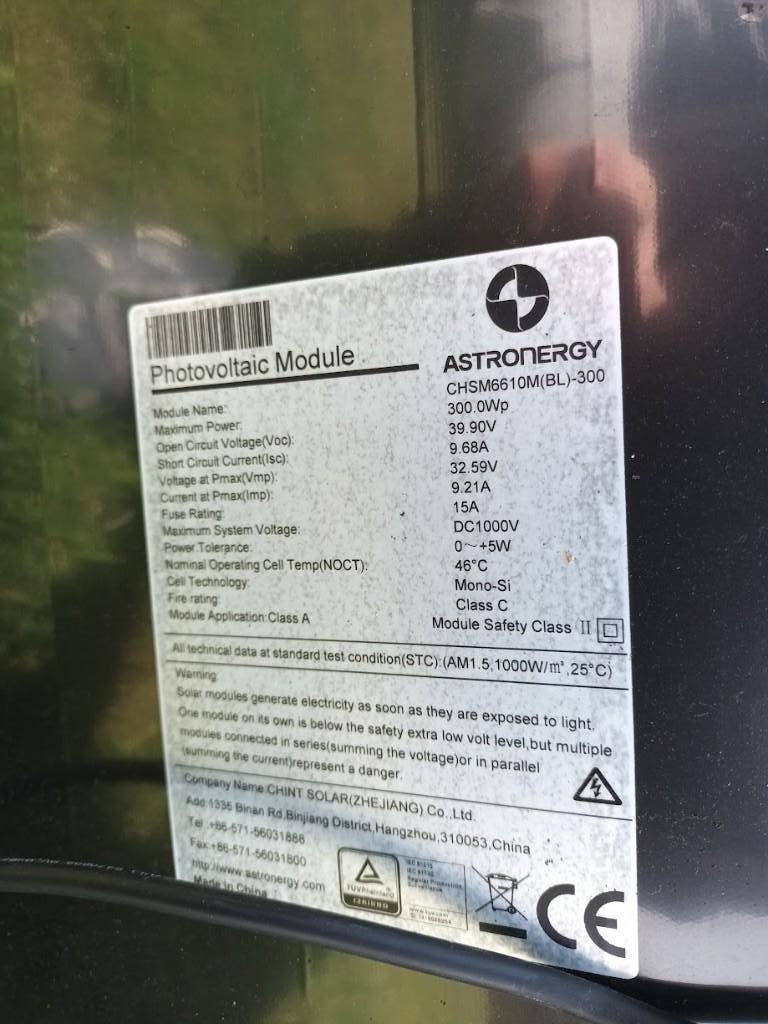 zonnepanelen + frame, Ophalen, Gebruikt