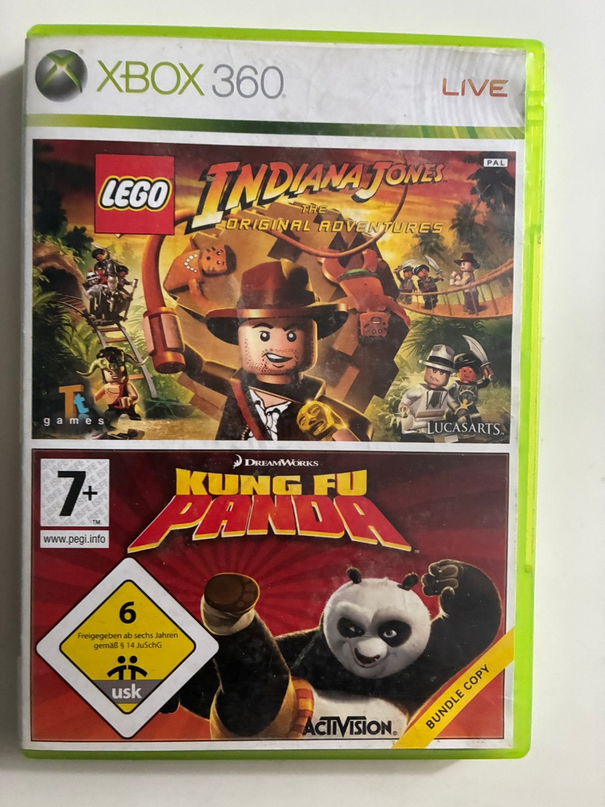 LEGO Indiana Jones & Kung Fu Panda Xbox 360, Consoles de jeu & Jeux vidéo, Jeux | Xbox 360, Enlèvement ou Envoi, Comme neuf, Aventure et Action