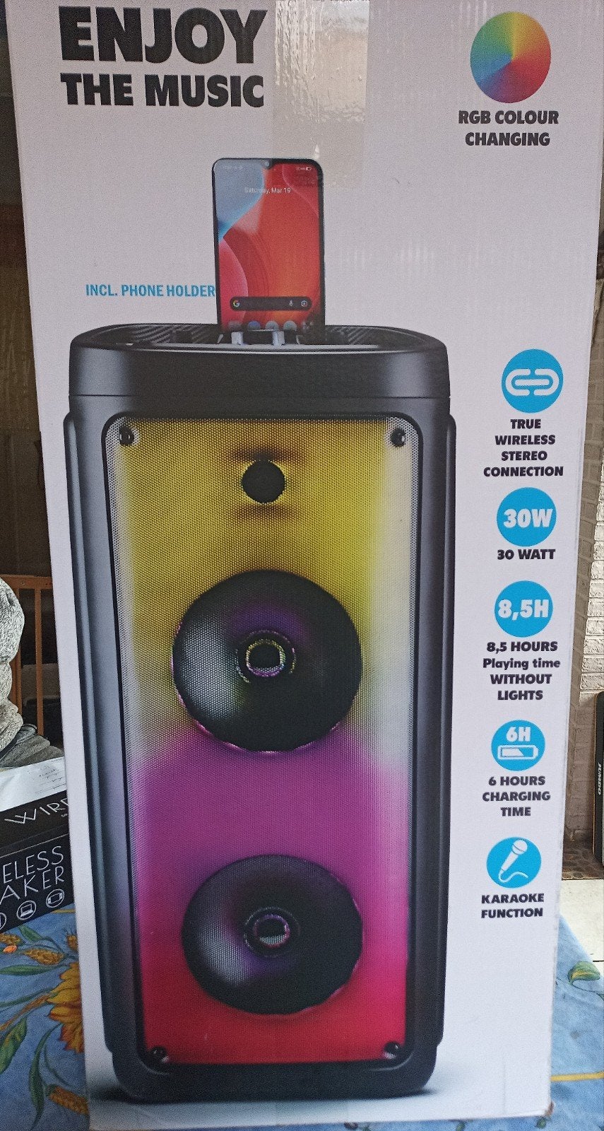 DJ party speaker, Audio, Tv en Foto, Ophalen, Party speaker, Nieuw, Bluetooth