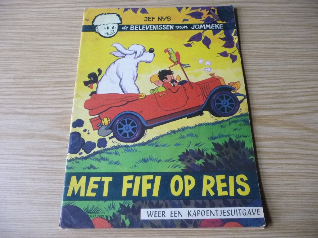 Jommeke - 18. Met Fifi op reis   € 3, Enlèvement ou Envoi, Une BD, Jef Nys., Utilisé