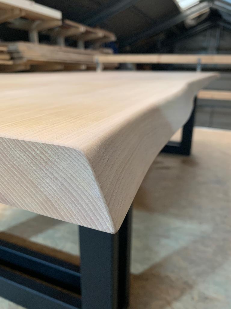 Table en hêtre massif, Maison & Meubles, Neuf, 75 cm ou plus, Rectangulaire, Autres essences de bois