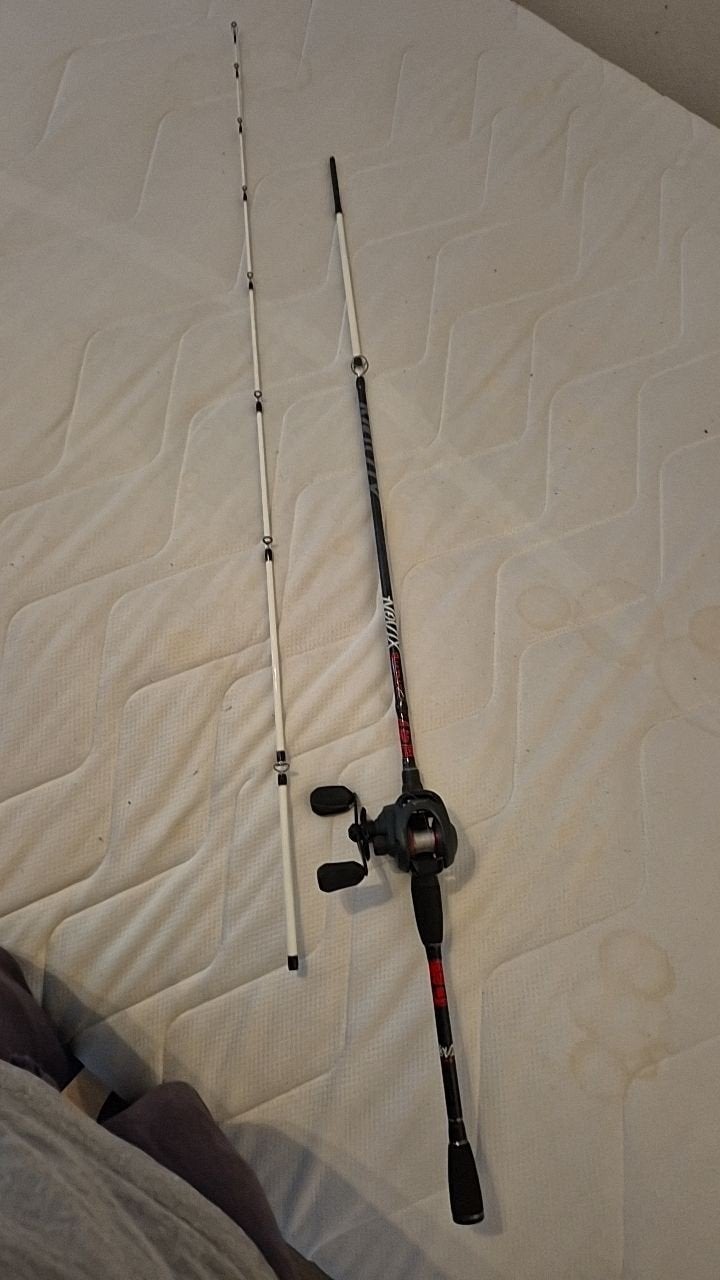 baitcaster +vishangel, Ophalen, Zo goed als nieuw, Werphengel