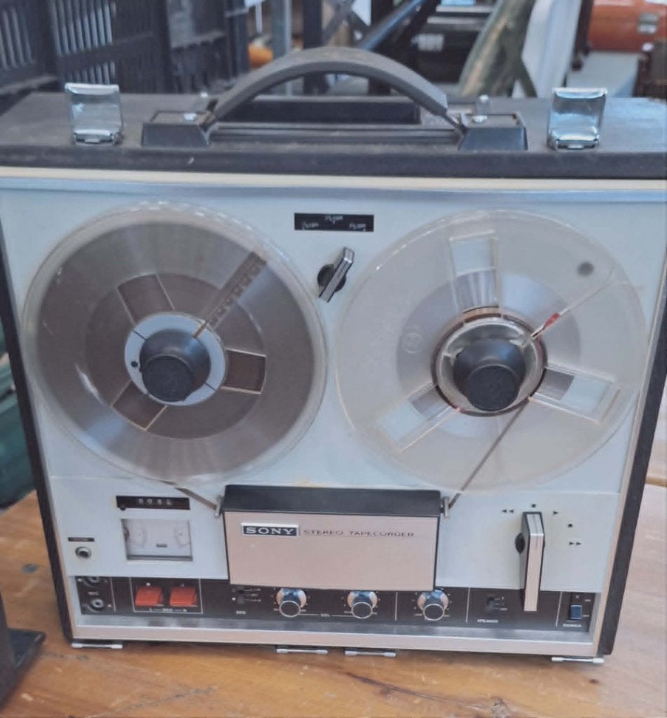Vintage Sony TC-252 Stereo Bandrecorder - Jaren '70, Enlèvement ou Envoi, Magnétophone, Avec protection anti-poussière