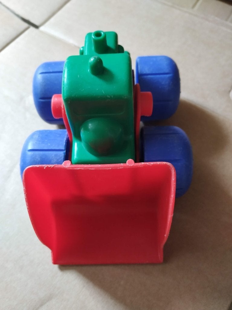 sterke pvc tractor met schepper voor de baby/peuter, Kinderen en Baby's, Speelgoed |Speelgoedvoertuigen, Ophalen of Verzenden