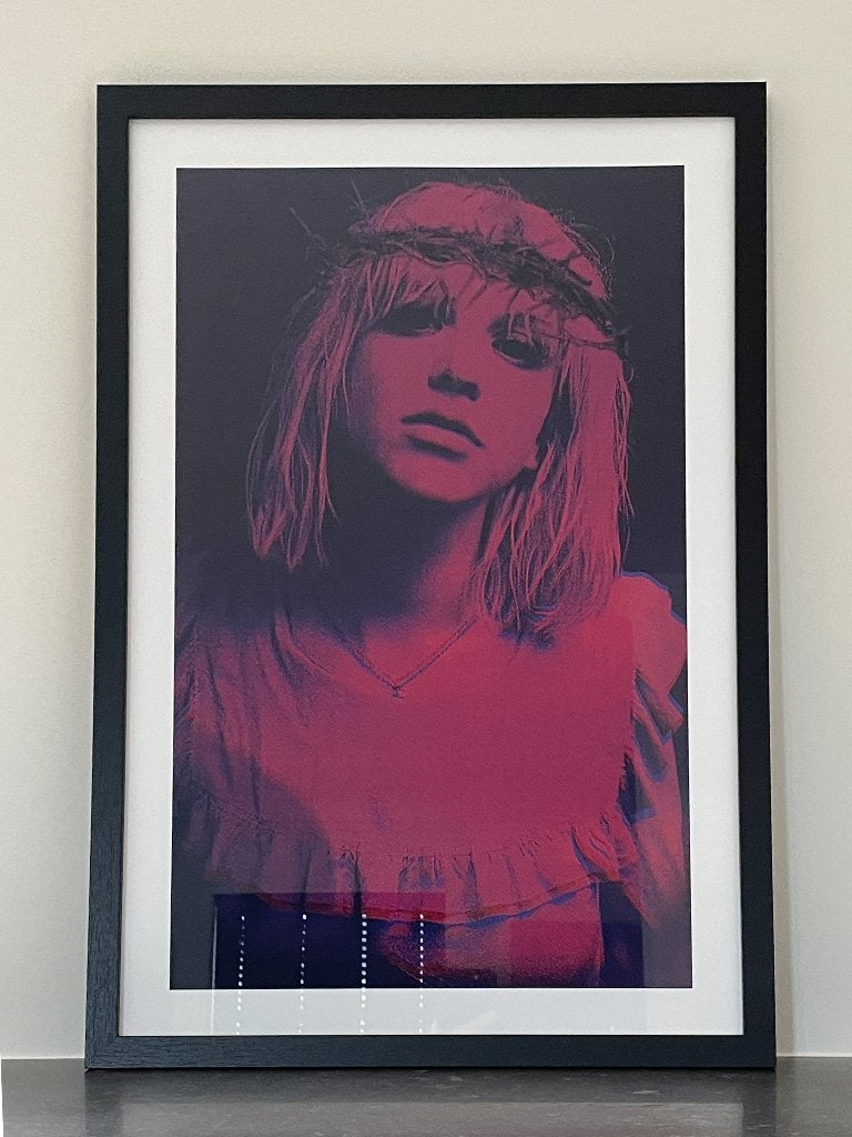 "Crowned in Chaos" — Limited giclée-druk (Courtney Love), Portret en Figuren, Ophalen of Verzenden, Gesigneerd, Giclee