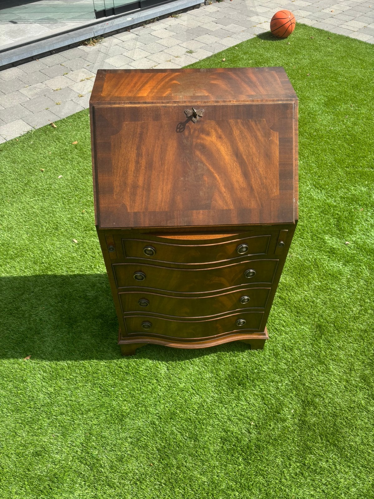 Georgian Mahonie Bureau door Reprodux, Antiek en Kunst, Ophalen