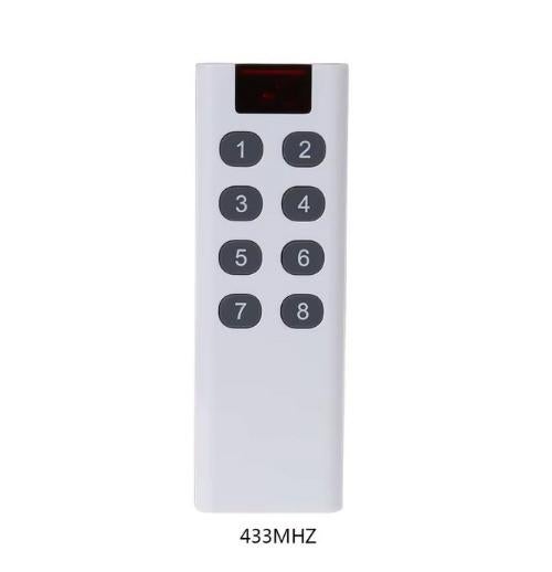 433 MHz Afstandsbediening 8 kanalen Handzender - Universeel, Hobby en Vrije tijd, Elektronica-componenten, Nieuw, Ophalen of Verzenden