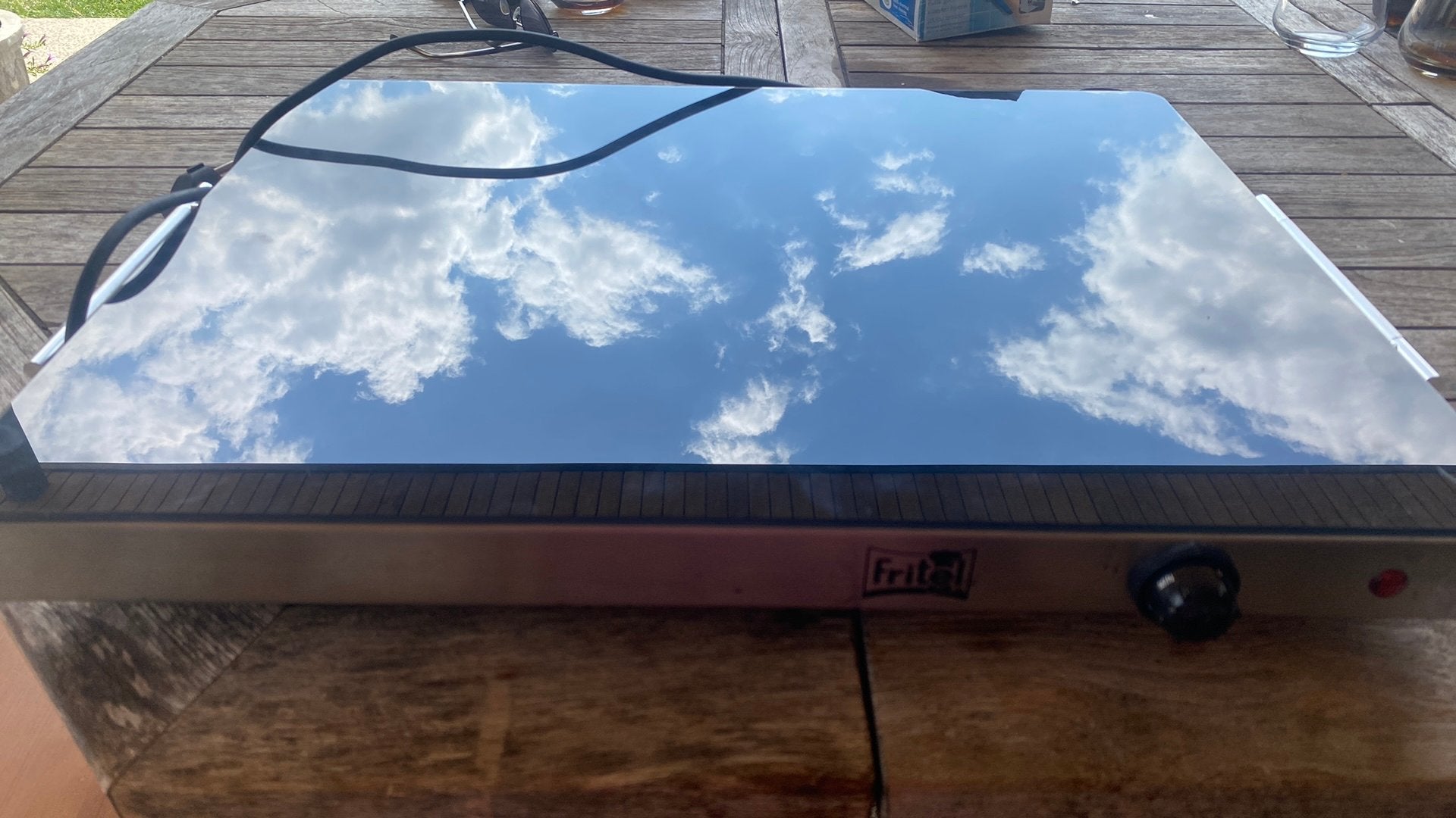 Fritel elektrische bakplaat / plancha – zo goed als nieuw, Enlèvement, Comme neuf