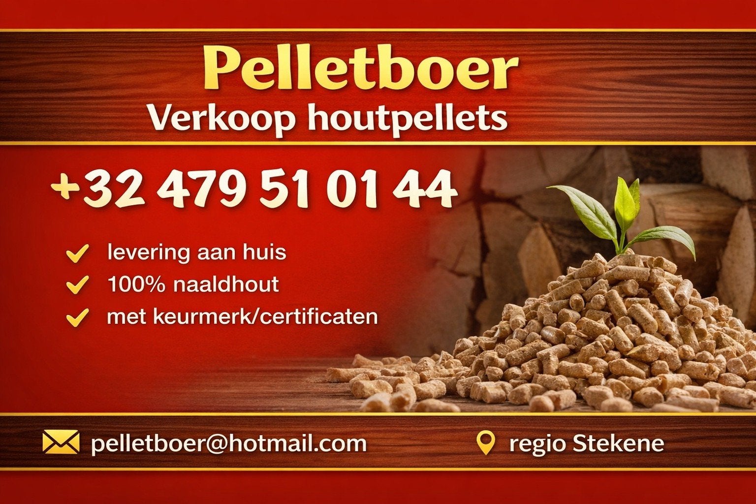 pellets, granulés de bois, blanc, bois tendre 100 % pct, éti, Enlèvement ou Envoi