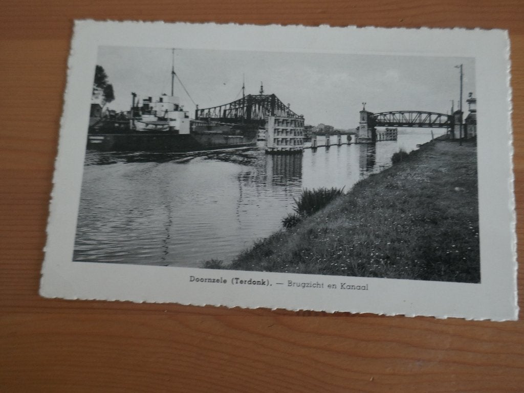 evergem doornzele -terdonk brugzicht en kanaal, Verzenden, Ongelopen, Oost-Vlaanderen