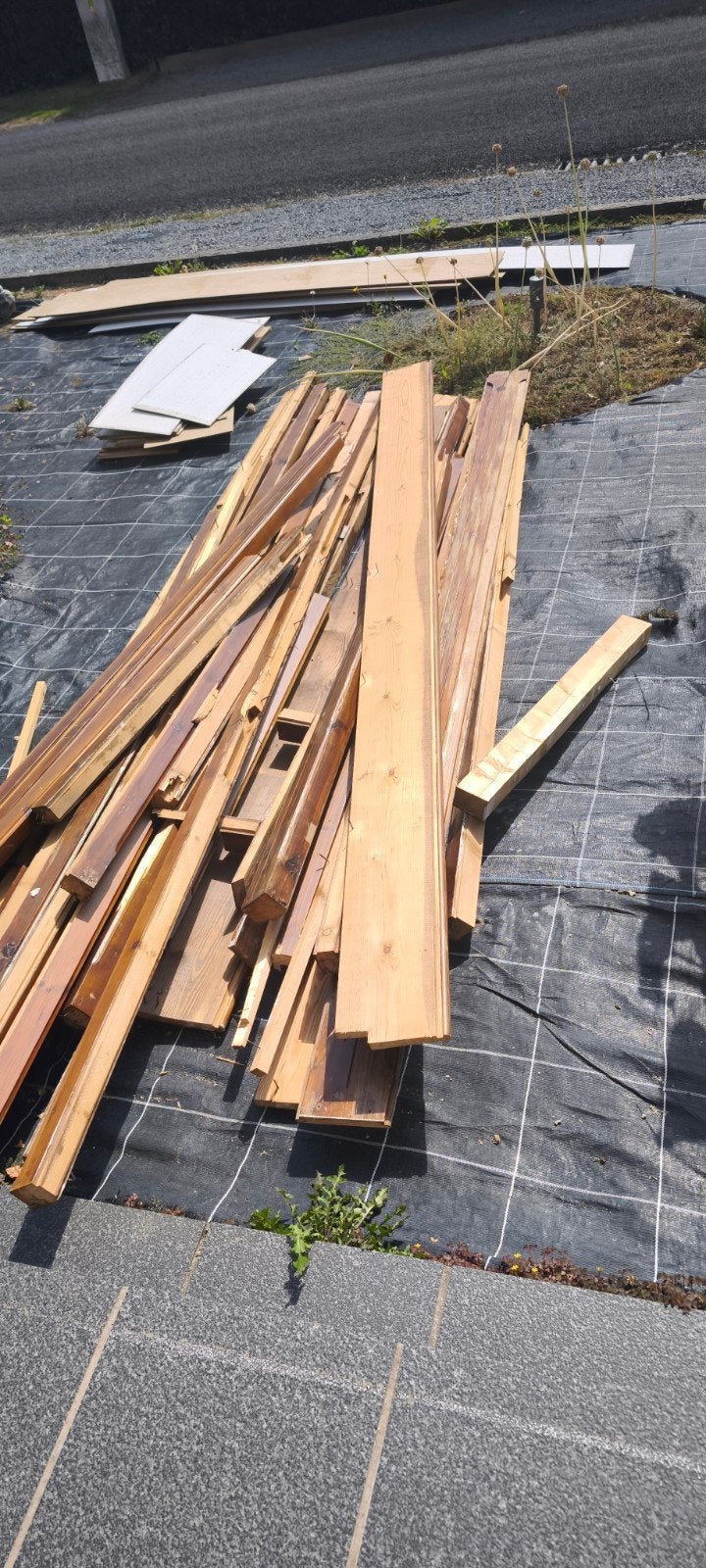 gratis hout, Enlèvement