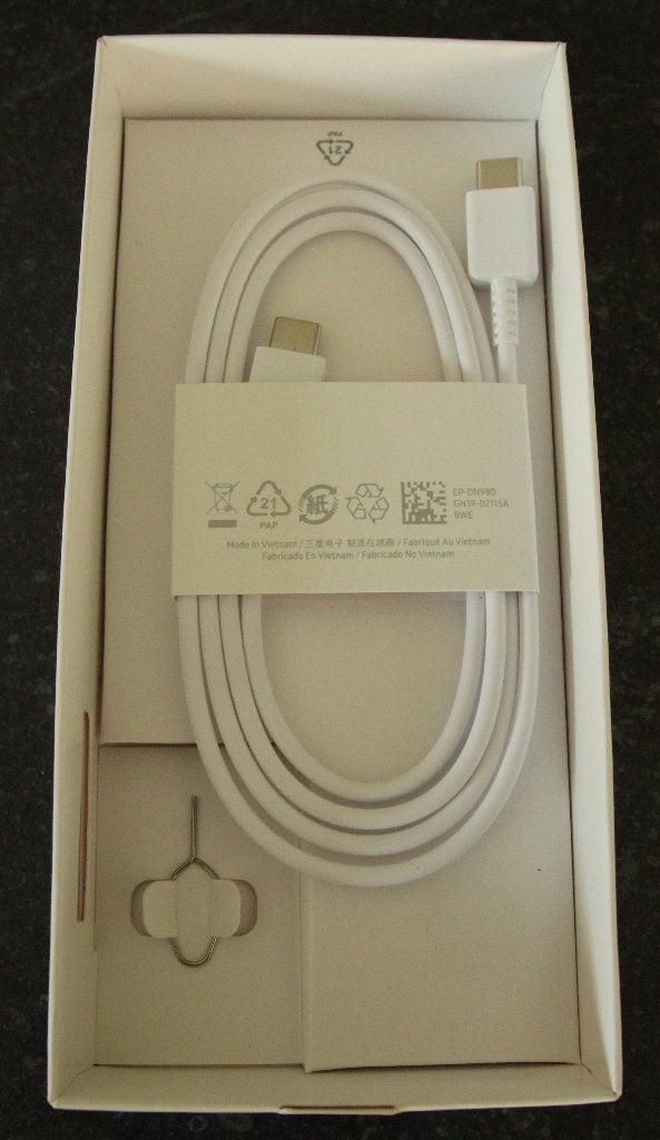 Nouveau câble USB-C Samsung d'origine + broche SIM, Neuf, Enlèvement ou Envoi, Samsung, Câble de charge