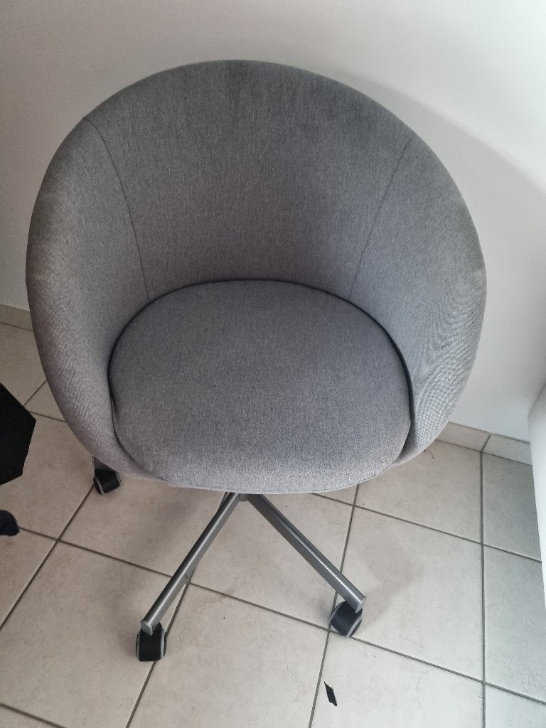 Chaise de bureau, Maison & Meubles, Chaises de bureau, Enlèvement, Comme neuf, Gris, Chaise de bureau