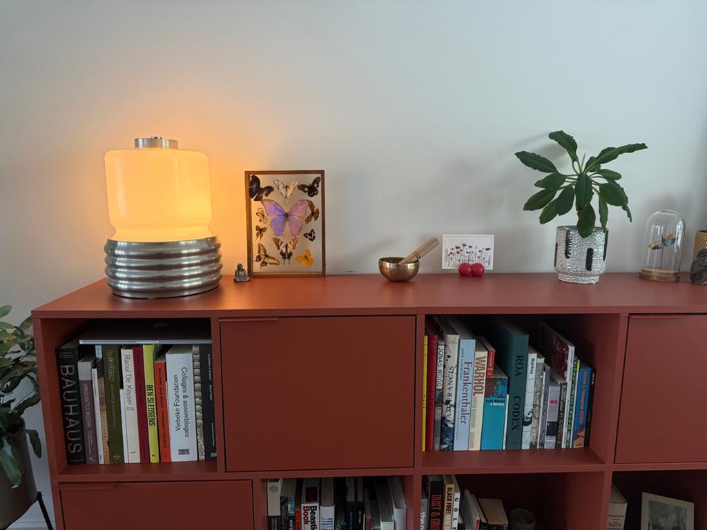 Vintage Design Space Age Lamp Marset, Ophalen, Zo goed als nieuw, Glas