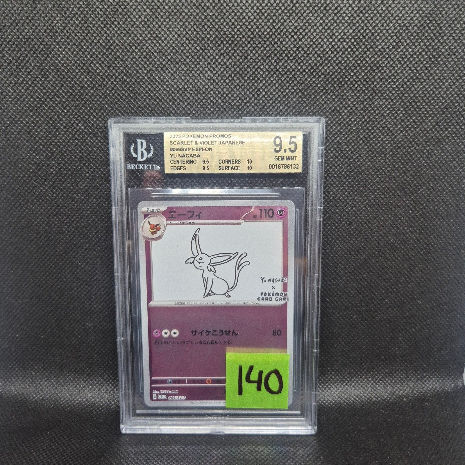 Espeon Yu Nagaba BGS 9.5, Ophalen of Verzenden