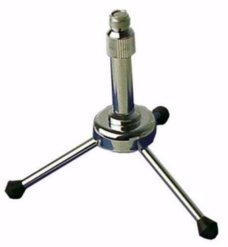 Chromen microfoon driepoot tafel statief G121AAKJ, Ophalen of Verzenden, Nieuw, Microfoon