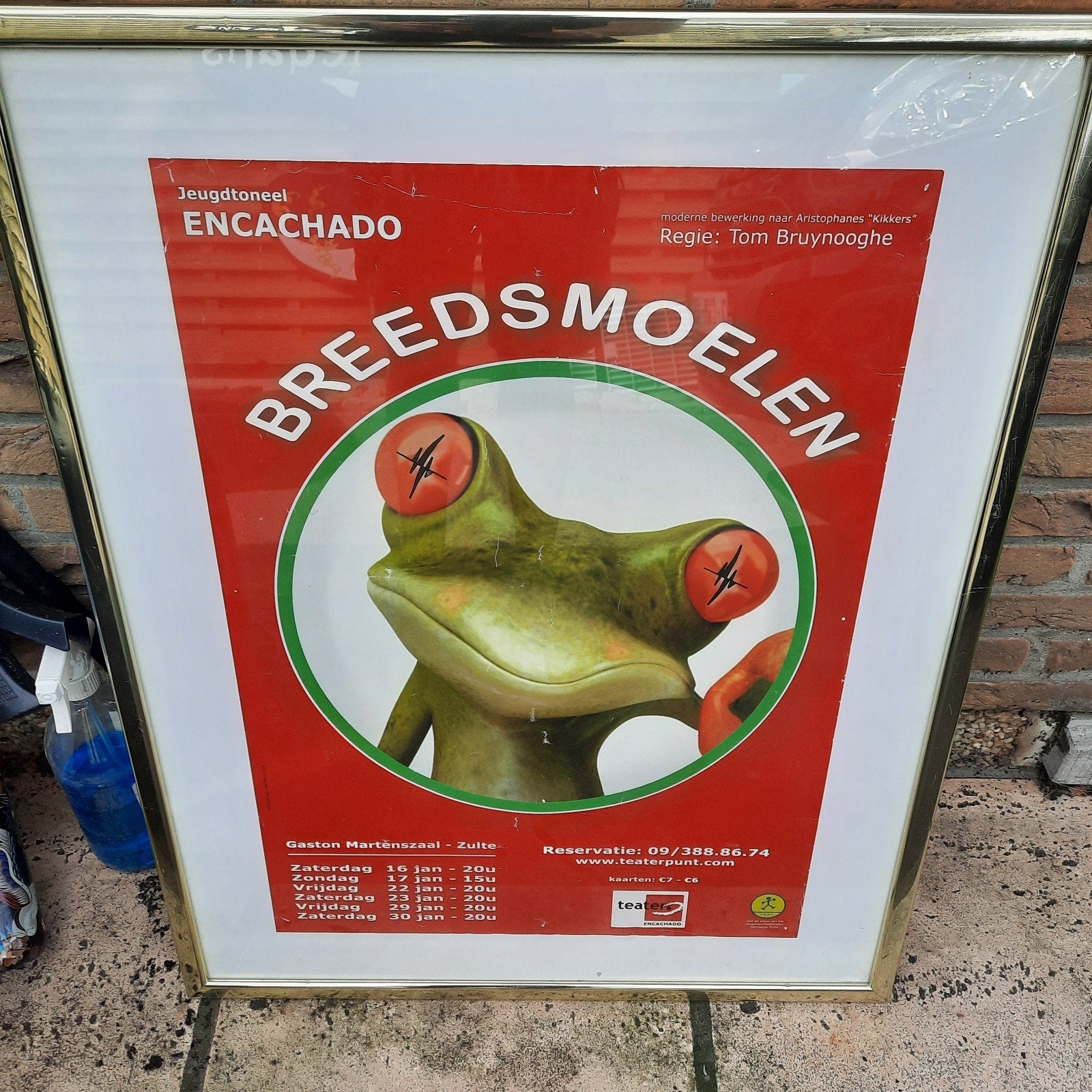 Breedsmoelkikker ( affiche jeugdtoneel Encachado ) 60 x 75 ., Verzamelen, Ophalen