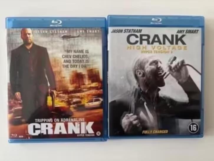 Blu-ray Crank + Crank High Voltage (2006/2009) Jason Statham, Cd's en Dvd's, Ophalen of Verzenden