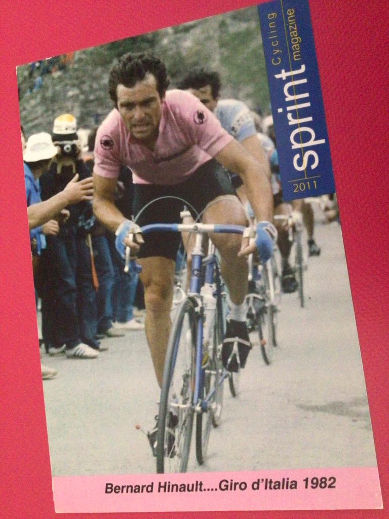 wielerkaart 1982 giro team renault  bernard hinault, Verzenden, Zo goed als nieuw