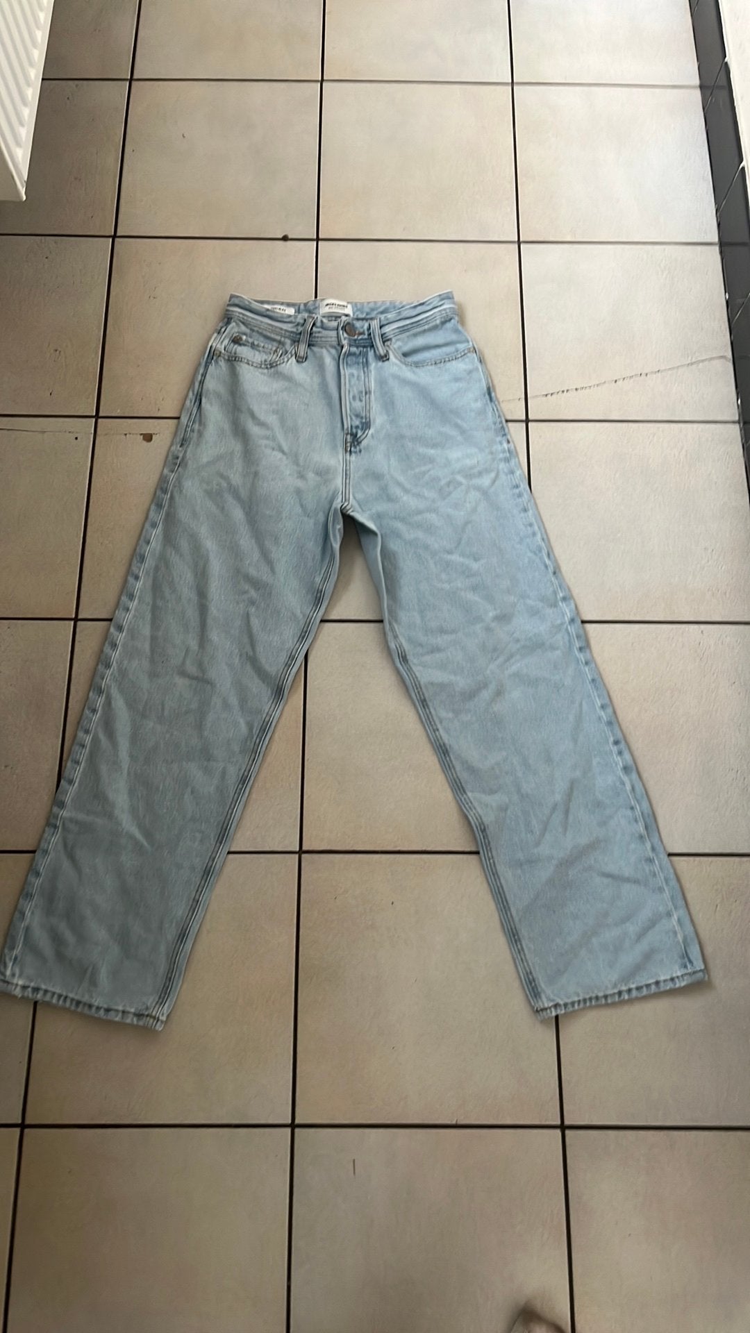 Jack en jones broek, Kleding | Heren, Broeken en Pantalons, Ophalen of Verzenden, Gedragen, Blauw