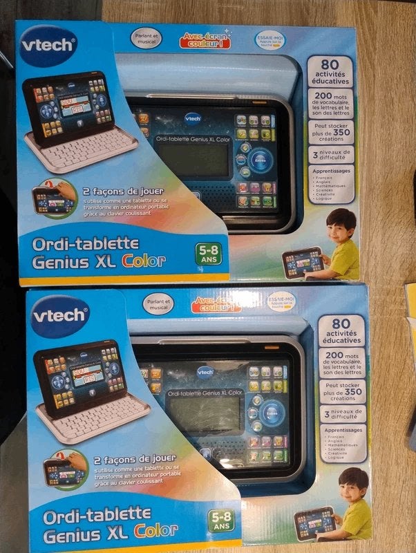 2 ordi-tablettes Genius XL Color VTech, Enlèvement, Utilisé, Électronique, Sonore
