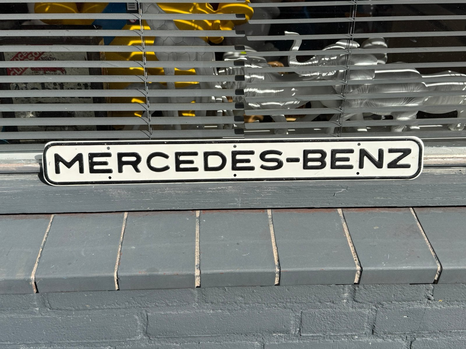 Panneau d'affichage pour voitures Mercedes Benz, Panneau publicitaire, Enlèvement ou Envoi, ., Utilisé