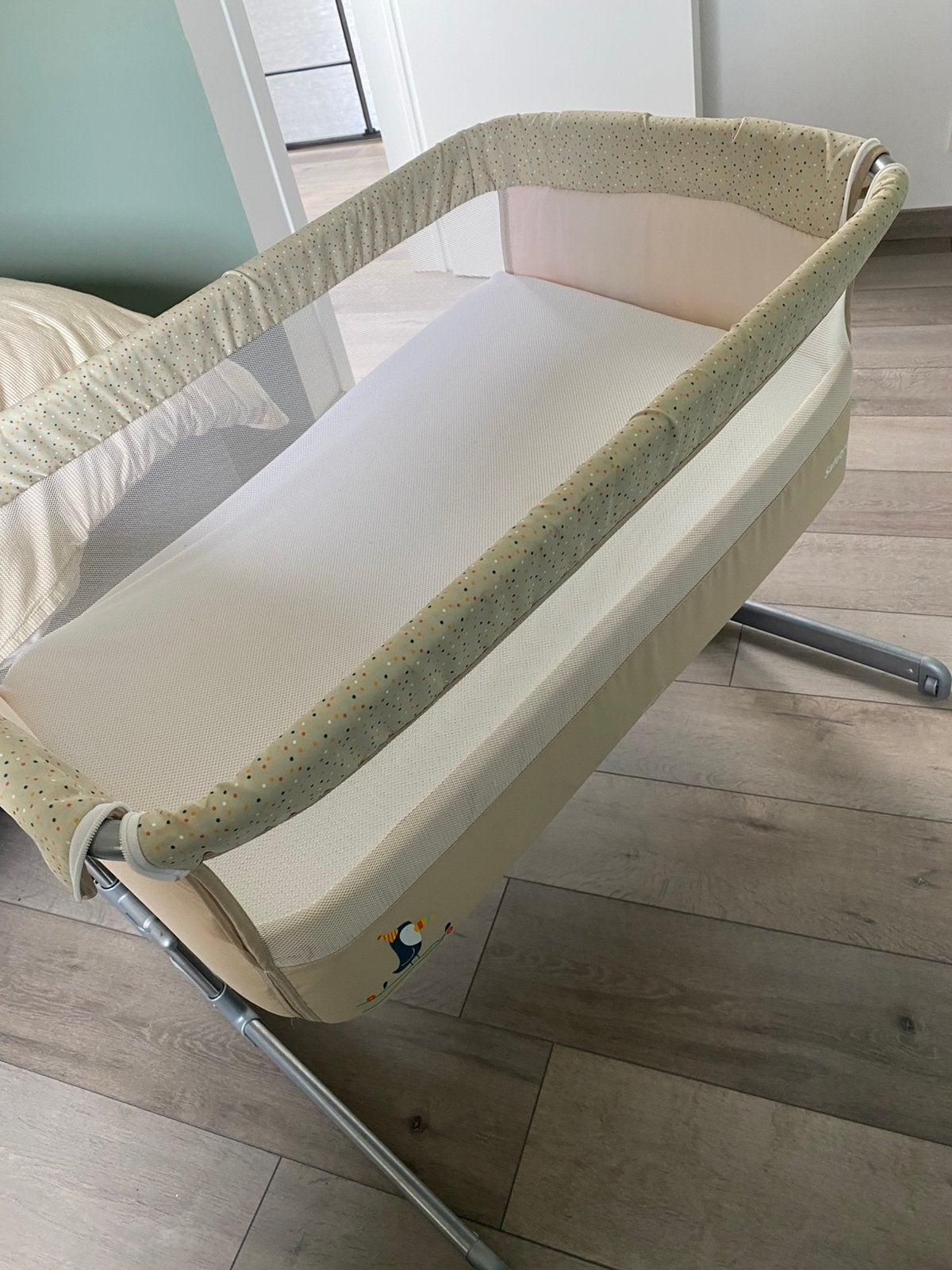 Cosleeper met aerosleep matras, Ophalen, Zo goed als nieuw, Minder dan 140 cm, Matras