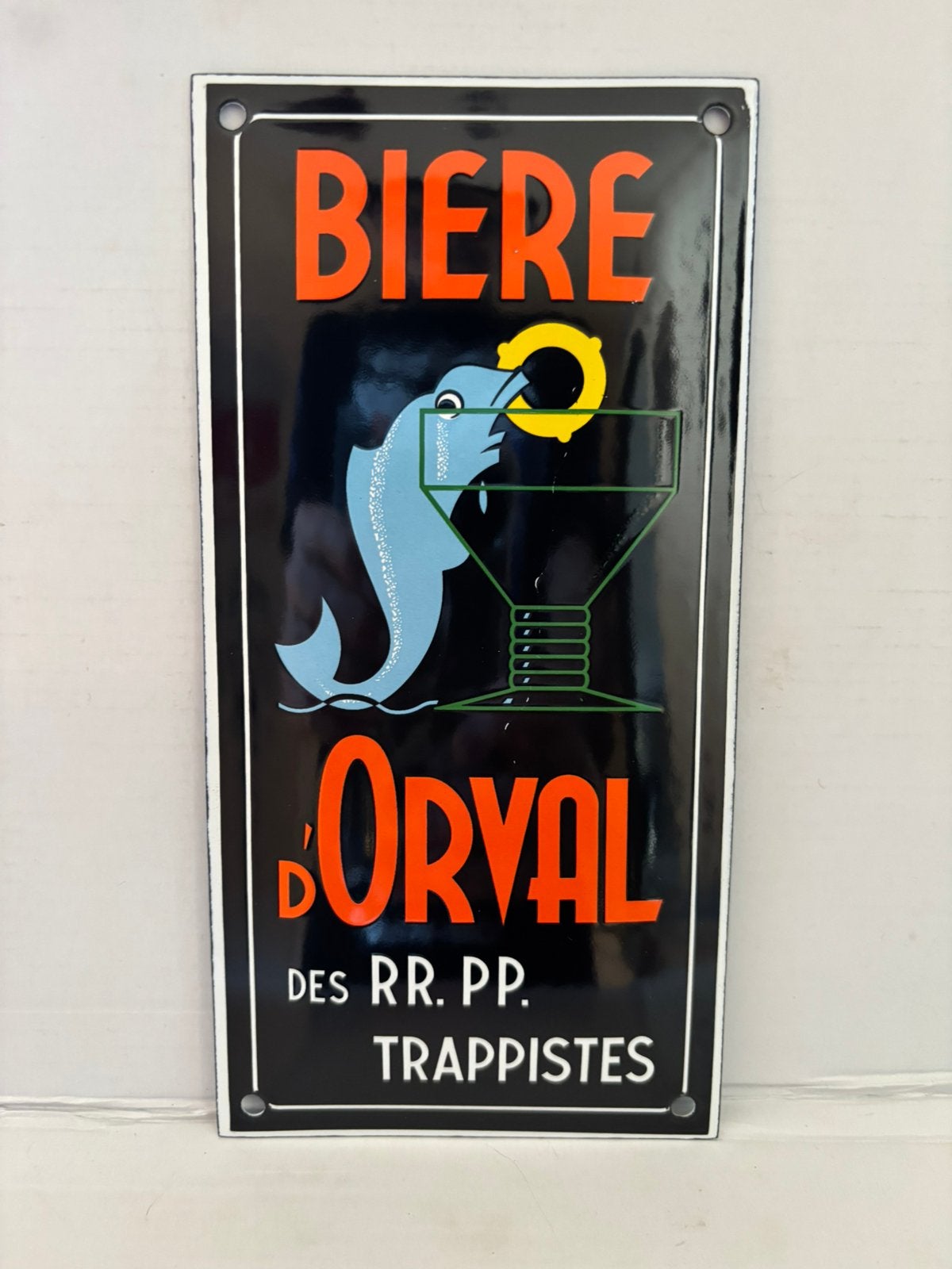 Plaque émaillée Orval, Collections, Enlèvement ou Envoi, Comme neuf