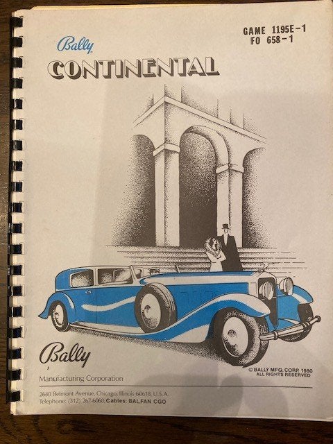 BINGO BALLY CONTINENTAL MANUEL, Collections, Machines | Machines à sous, Enlèvement ou Envoi, Comme neuf