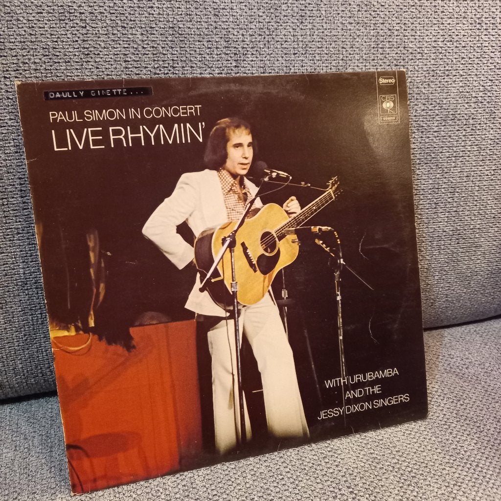 vinyl 33T paul simon "in concert live rhymin'", Ophalen, Gebruikt, Pop