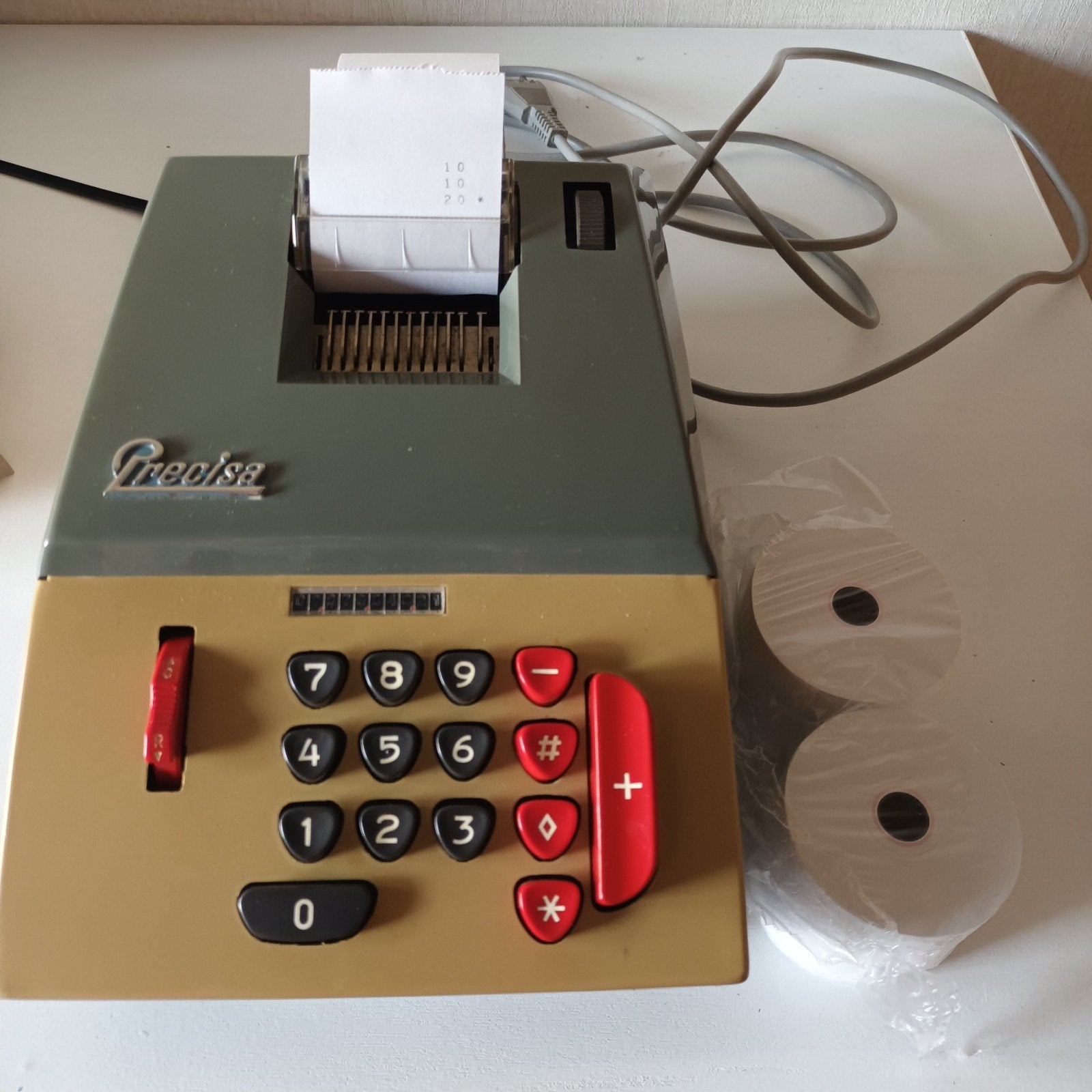 Vintage rekenmachine Precisa, Ophalen