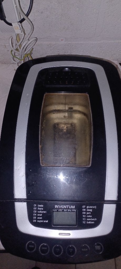 Broodbakmachine, Gebruikt, Kijkvenster, 400 tot 800 gram deeg, Ophalen