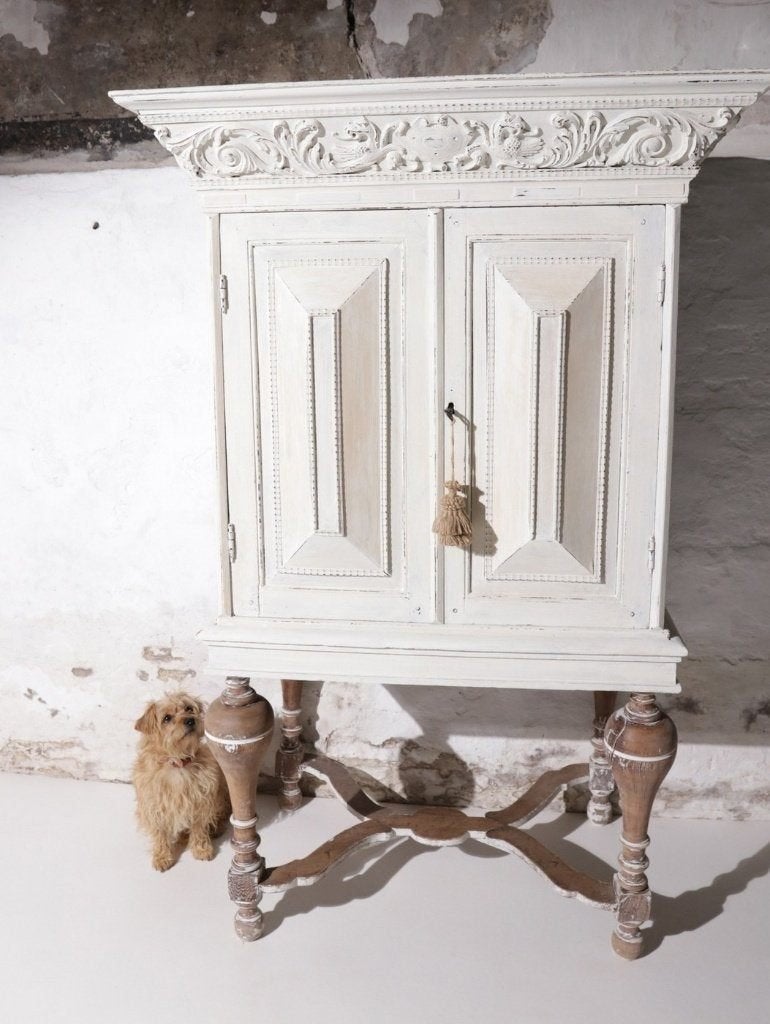 Rare petite armoire hollandaise XVIIe siècle, chêne blanc, Enlèvement