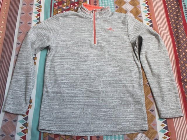 Pull polaire gris Quechua - taille 14 ans, Enfants & Bébés, Quechua, Enlèvement ou Envoi, Pull ou Veste, Comme neuf