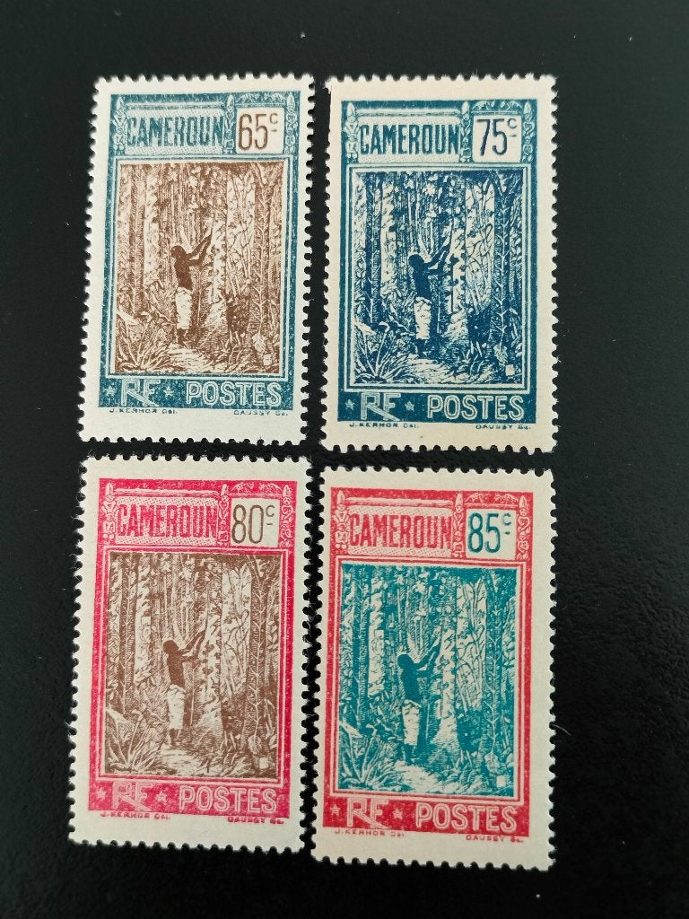 Kameroen 1925 - oogst van caoutchouc *, Postzegels en Munten, Postzegels | Afrika, Verzenden, Overige landen, Postfris