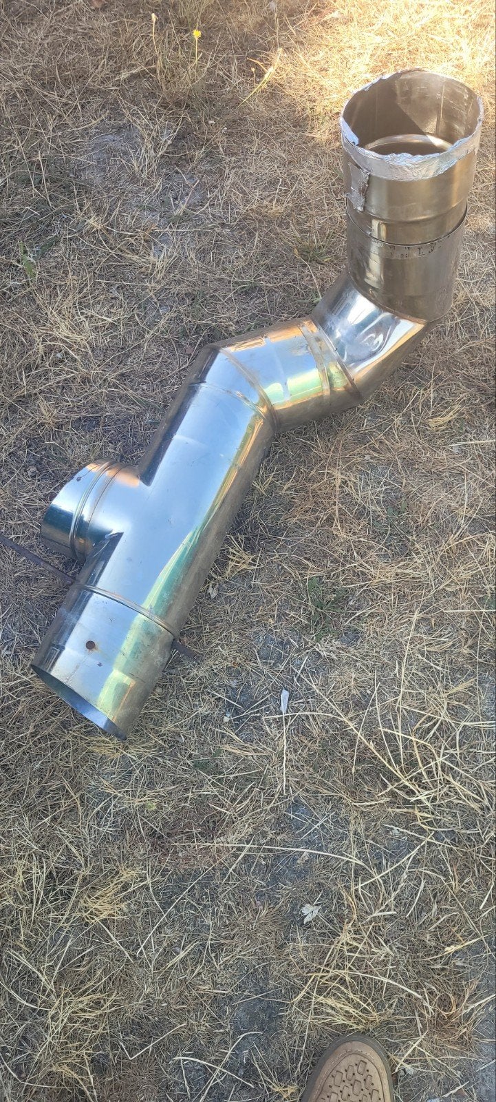 inox hulpstukken voor schouw dia 150 30 euro, Doe-het-zelf en Bouw, Buizen en Afvoer, Ophalen, Inox, Bochten