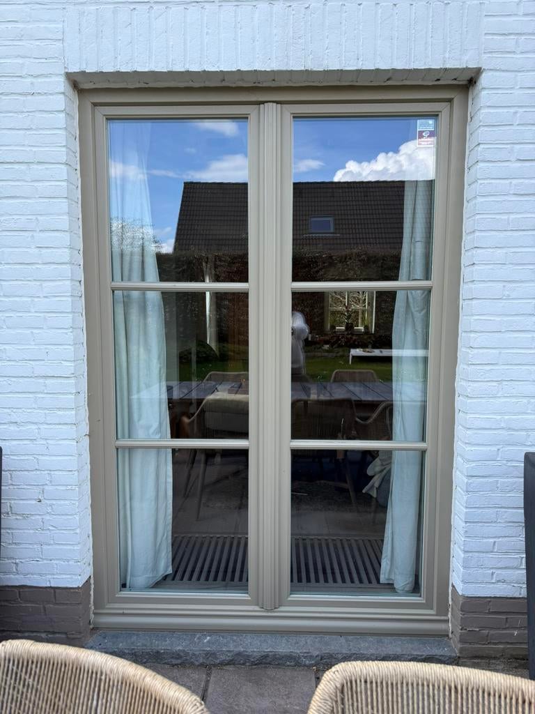 Venster  en deur, Ophalen, Zo goed als nieuw, Kunststof, Inclusief glas