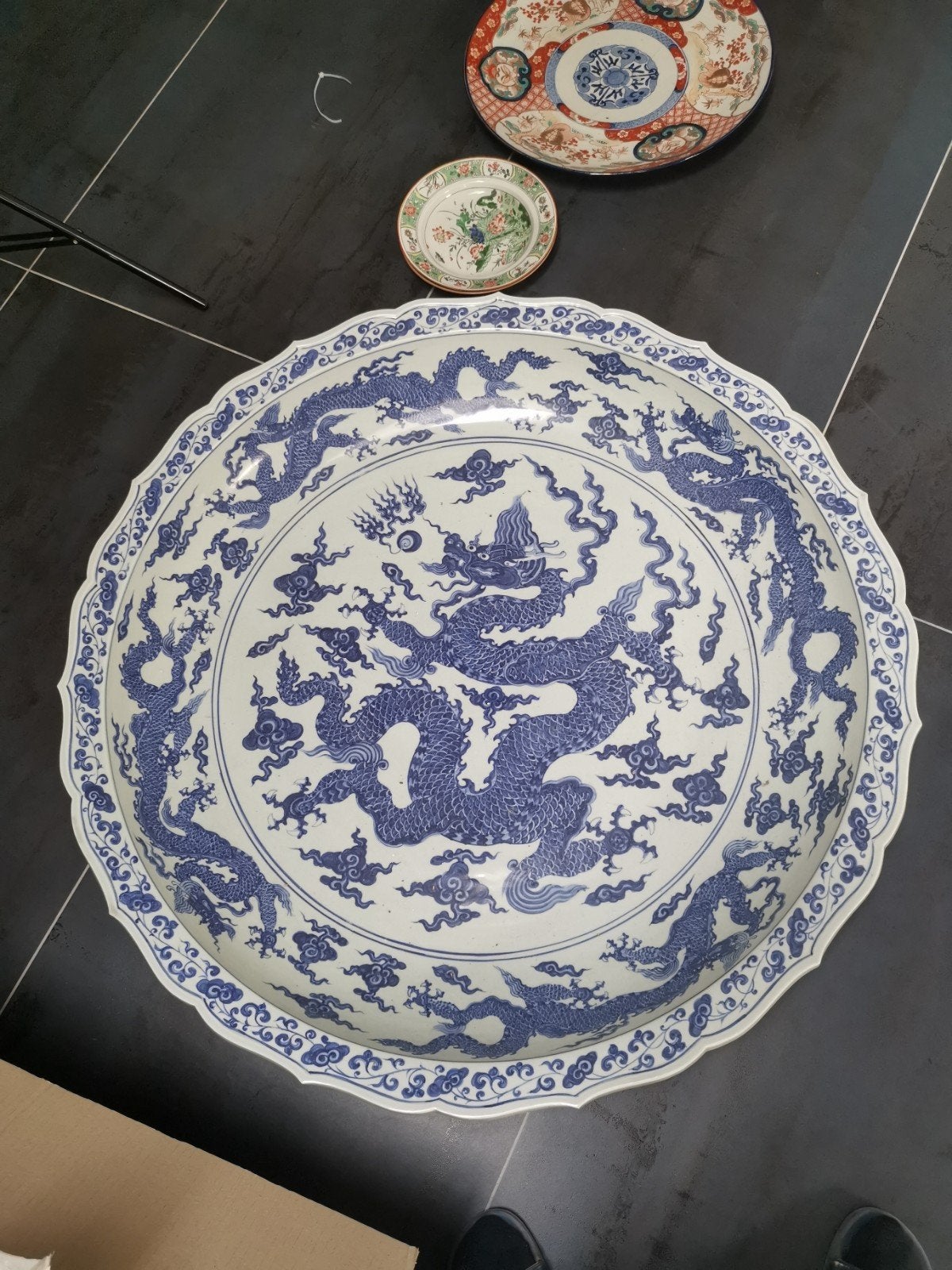 Très grande assiette chinoise 90cm, Antiquités & Art