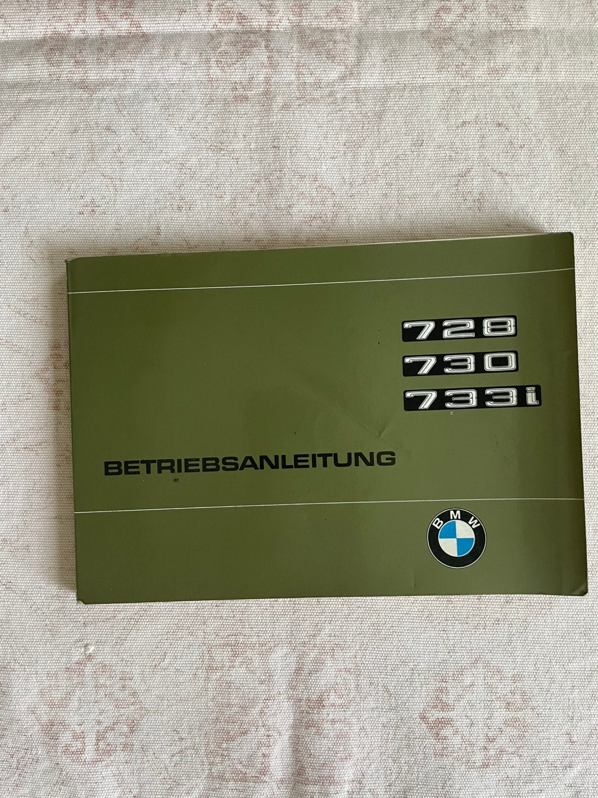 Manuel d'utilisation de la BMW 728-730-733i en allemand, Autos : Divers, Modes d'emploi & Notices d'utilisation, Enlèvement