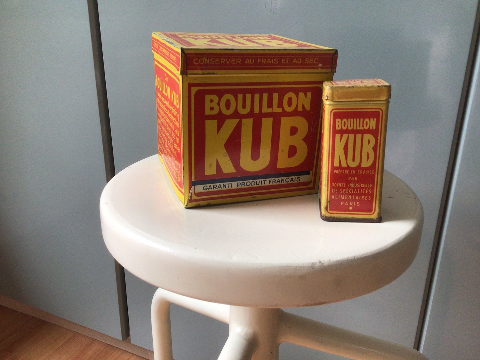 KUB Oxo Bouillon blikken dozen, Verzamelen, Ophalen of Verzenden, Gebruikt, Verpakking