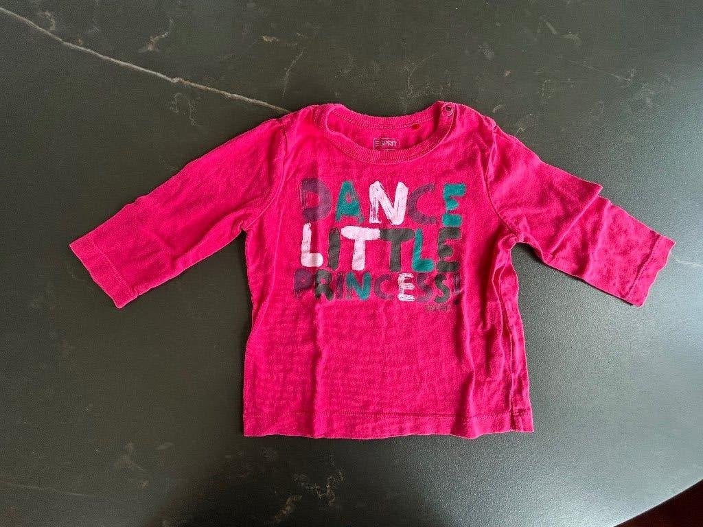 Roze t-shirt Esprit maat 80, Kinderen en Baby's, Babykleding | Maat 80, Gebruikt, Meisje, Ophalen of Verzenden, Esprit