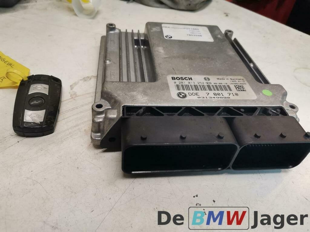 DDE met sleutel zonder CAS BMW 1 3 serie 18D M47N2 7801710, Gebruikt, Ophalen of Verzenden, BMW, BMW