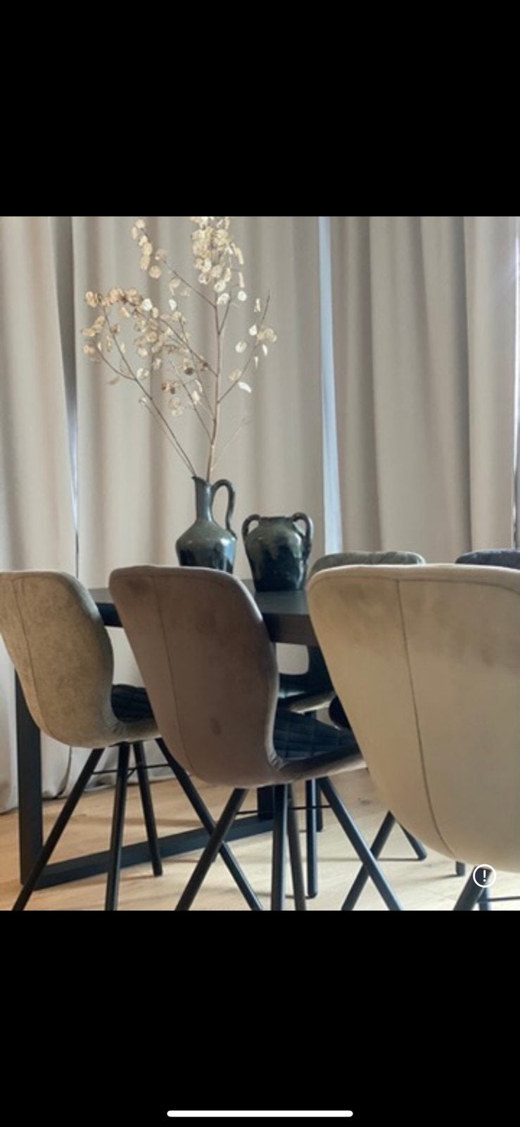 Set van 6 stijlvolle eetkamerstoelen, Ophalen, Zo goed als nieuw, Vijf, Zes of meer stoelen, Stof