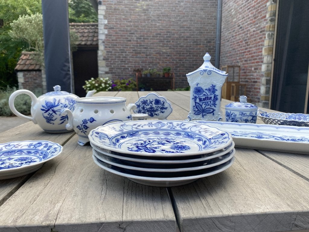 Blau Zwiebelmuster 14-delig, Ophalen