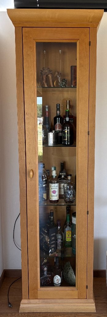 Moderne Vitrinekast, Ophalen, Glas, Met deur(en), 200 cm of meer