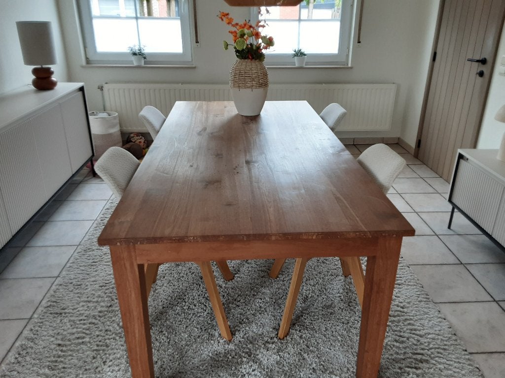 tafel in teak, Teck, 100 à 150 cm, Enlèvement, Utilisé