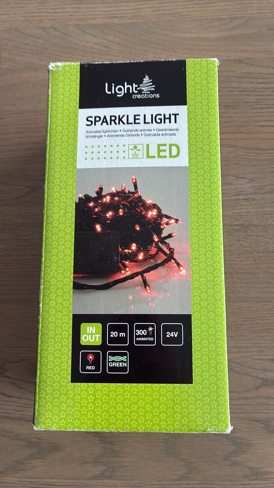 Kerstverlichting, rood, led, 20m, Diversen, Ophalen of Verzenden, Gebruikt