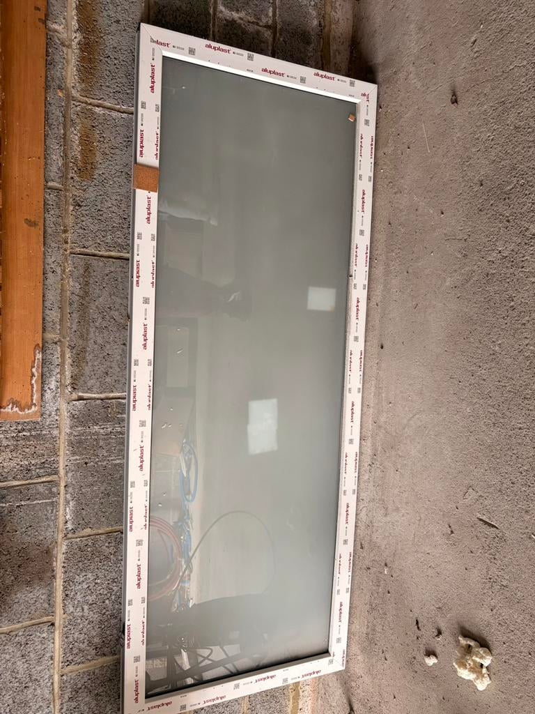 Panneau en verre double vitrage feutré de porte d’entrée, Bricolage & Construction, Enlèvement, Comme neuf